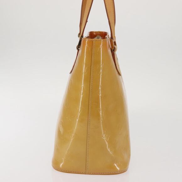 LOUIS VUITTON Monogram Vernis Houston Hand Bag Beige M91004 - Picture 4 of 12